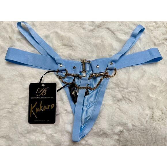 Honey Birdette KUKURO🩵 Light Blue Thong Small - Picture 3 of 3